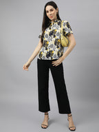 Valbone Women’s Green Modal Silk Printed Shirt