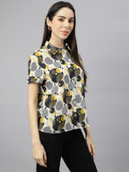 Valbone Women’s Green Modal Silk Printed Shirt