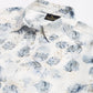 Valbone Women’s White Modal Silk Floral Printed Shirt Half Sleeves