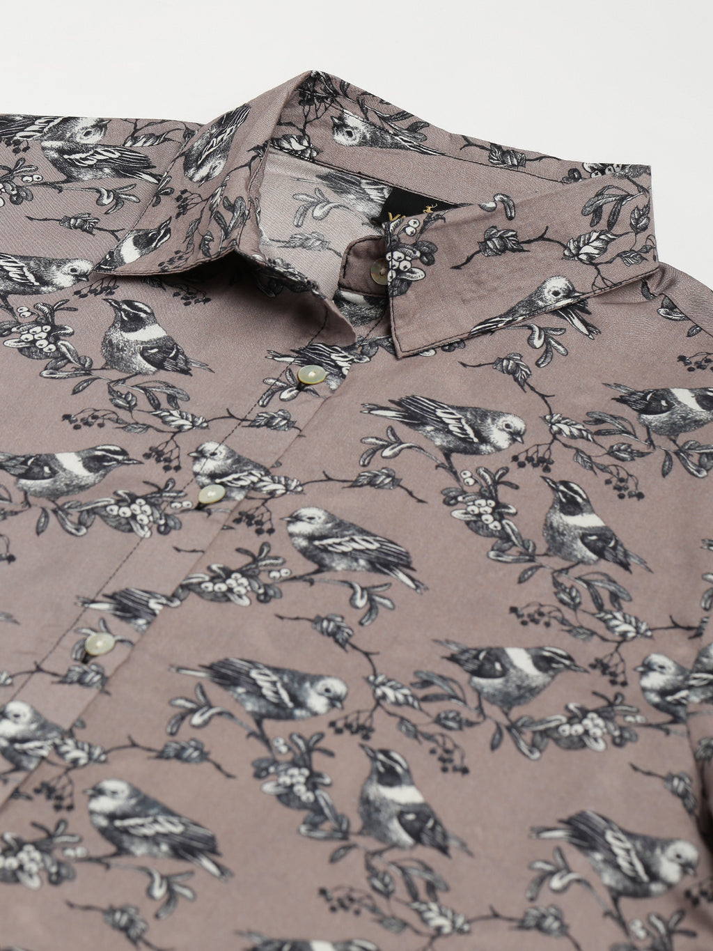 Valbone Women’s Grey Modal Silk Printed Shirt