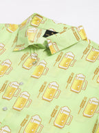 Valbone Women’s lIght Green Modal Silk Printed Shirt