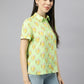 Valbone Women’s lIght Green Modal Silk Printed Shirt