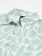 Valbone Women’s Light Green Modal Silk Printed Shirt