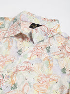 Valbone Women’s White ( Sea Food) Modal Silk Printed Shirt