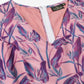 Valbone Women’s Pink Georgette Printed Jumpsuit Half Sleeves