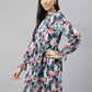Valbone Women’s Blue Georgette Floral Print Dress